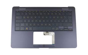 SG-86720-2DA Original Asus Tastatur inkl. Topcase DE (deutsch) schwarz/blau mit Backlight