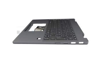 SG-B5880-2JA Original LiteOn Tastatur inkl. Topcase BE (belgisch) grau/grau mit Backlight