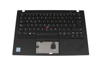 SN20P38676 Original Lenovo Tastatur inkl. Topcase ES (spanisch) schwarz/schwarz mit Backlight und Mouse-Stick