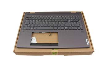 SN21B4O858 Original Lenovo Tastatur inkl. Topcase DE (deutsch) grau/grau mit Backlight