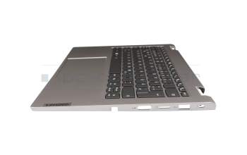 ST61D66408 Original Lenovo Tastatur inkl. Topcase DE (deutsch) schwarz/grau mit Backlight