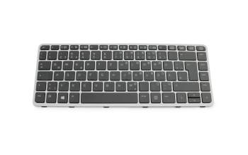 T104G1 Tastatur DE (deutsch) schwarz/silber matt mit Backlight