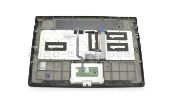 TN137T Tastatur inkl. Topcase ND (nordic) schwarz/schwarz mit Backlight