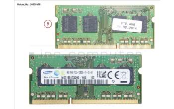 Fujitsu V26808-B4933-D971 MEMORY 4GB DDR3-1600 SO LV