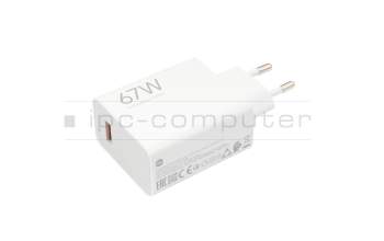 Xiaomi Mi 9SE Original USB-C Netzteil 67,0 Watt EU Wallplug weiß (Charging Combo Type-A)