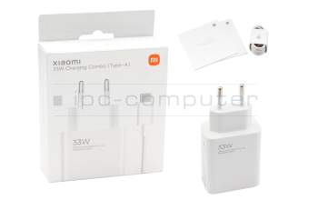 Xiaomi Redmi 9 Original USB-C Netzteil 33,0 Watt EU Wallplug weiß (Charging Combo Type-A)
