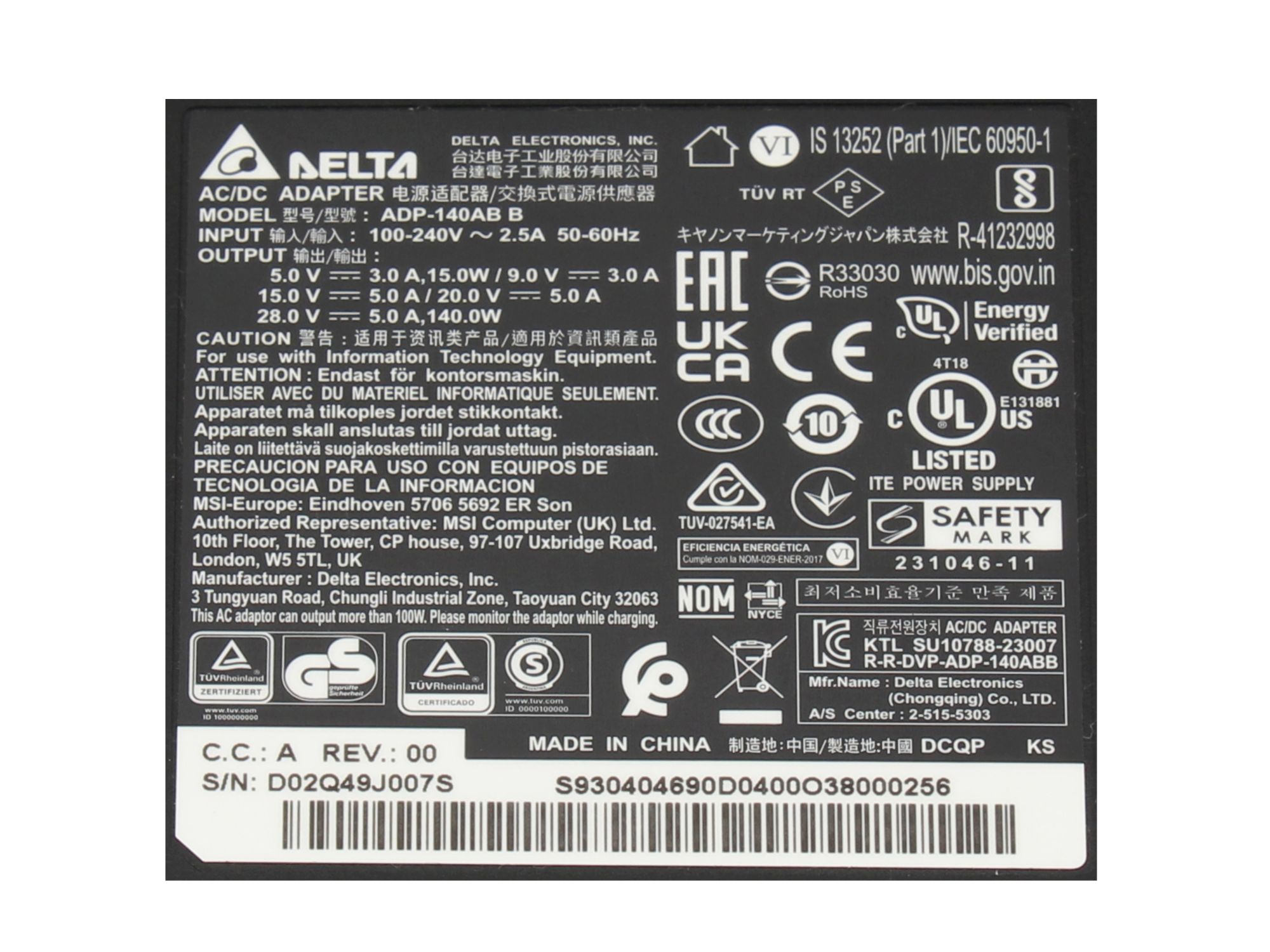 Informationen zur Produktsicherheit