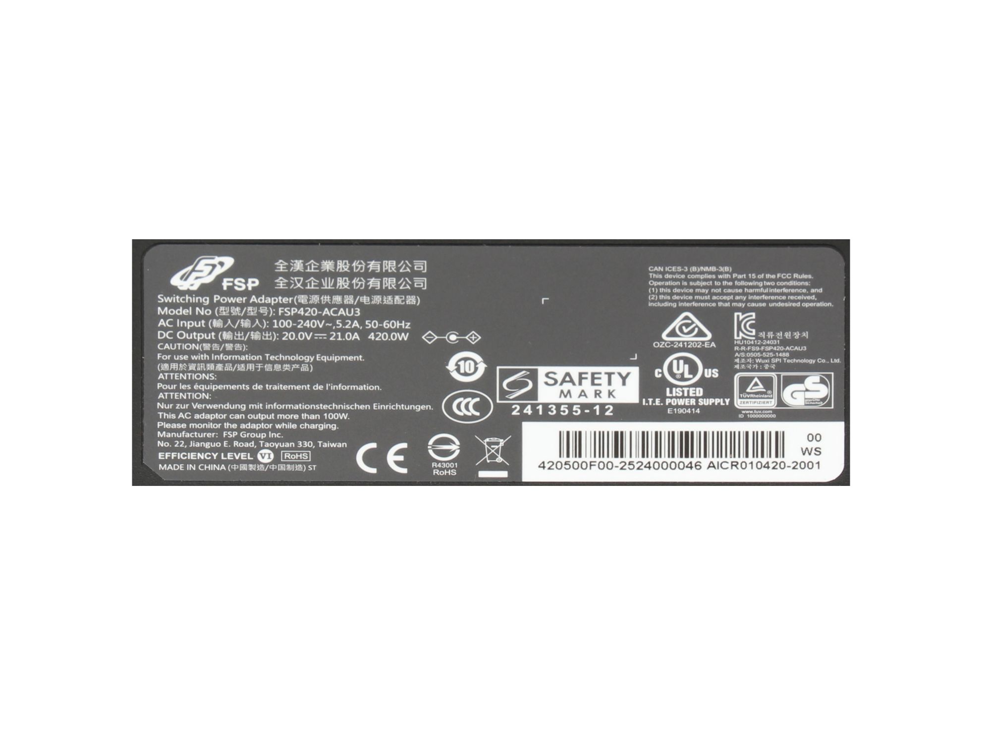 Informationen zur Produktsicherheit