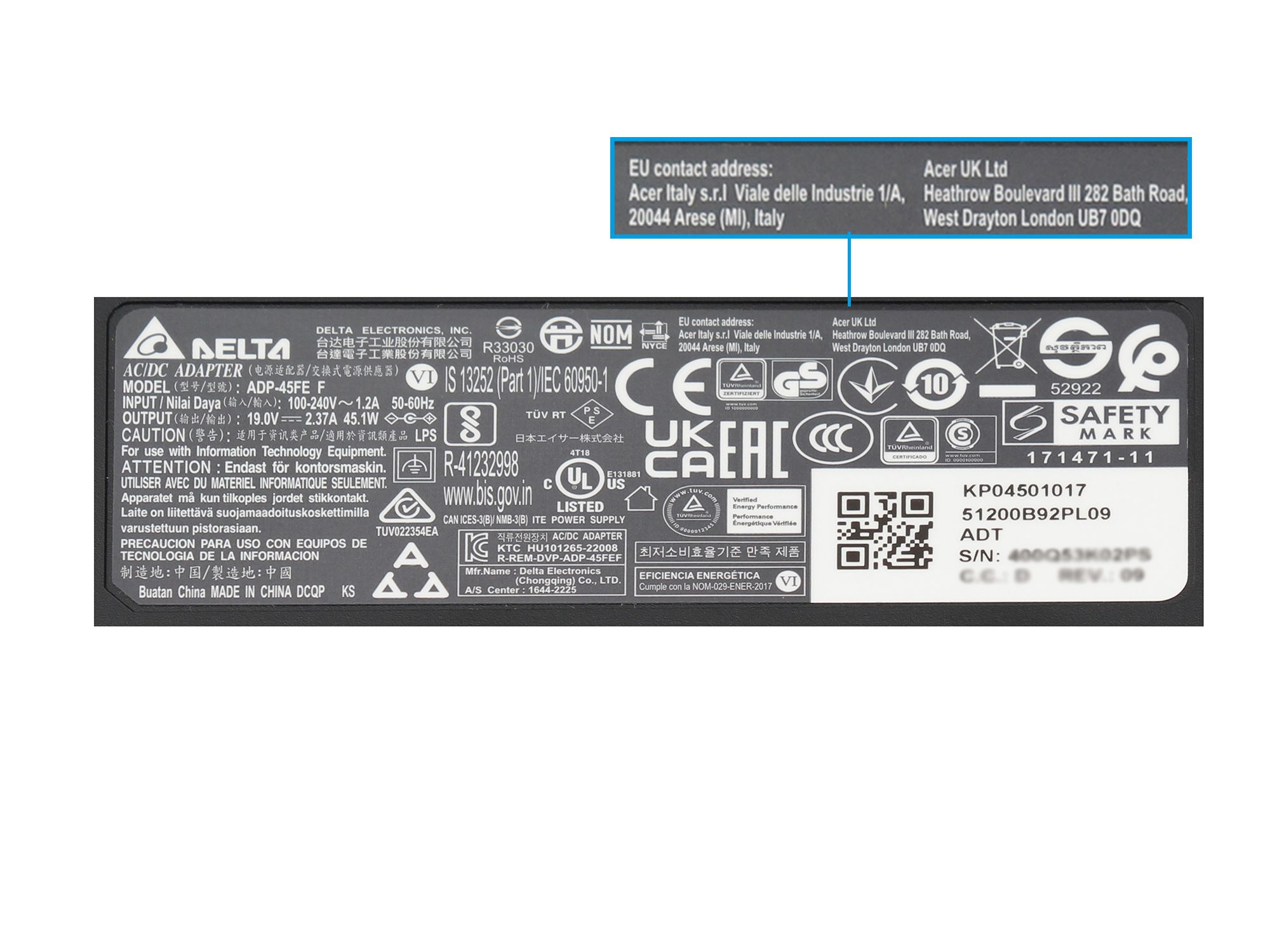 Informationen zur Produktsicherheit