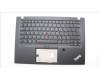 Lenovo Mechanische Baugruppe Gehäuseoberseite, beleuchtete Tastatur, Portugiesisch, UK-Layout (SRX) Schwarz mit Fingerabdruckleser für Lenovo ThinkPad T14s Gen 1 (20UH/20UJ)