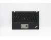 Lenovo Mechanische Baugruppe Gehäuseoberseite, beleuchtete Tastatur, Slowenisch, UK-Layout (LTN) Schwarz mit Fingerabdruckleser für Lenovo ThinkPad T14s Gen 1 (20UH/20UJ)