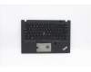 Lenovo Mechanische Baugruppe Gehäuseoberseite, beleuchtete Tastatur, Schwedisch-Finnisch, UK-Layout (LTN) Schwarz mit Fingerabdruckleser für Lenovo ThinkPad T14s Gen 1 (20UH/20UJ)