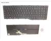 CP806599-XX Fujitsu KEYBOARD BLACK W/ BL BELGIUM