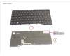 Fujitsu KEYBOARD BLACK W/ BL GERMANY für Fujitsu LifeBook U7313
