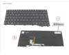 CP842081-XX Fujitsu KEYBOARD BLACK W/ BL BELGIUM (NEW_FN)