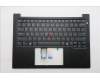 Lenovo 5M11S09720 C-Abdeckung mit Tastatur, Englisch (US, Euro), schwarz