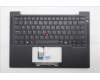 Lenovo 5M11S16343 C-Cover with keyboard, US English Euro, Black, Backlight, WWAN, US