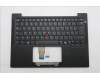 Lenovo 5M11S16345 C-Cover with keyboard, French, Black, Backlight, WWAN, US