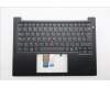 Lenovo 5M11S26834 C-Abdeckung mit Tastatur, Belgisch, schwarz, Hintergrundbeleuchtung, GB