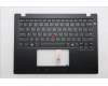 Lenovo 5M11S30569 C-Cover with keyboard, US English Euro, Black, Non-Backlight, Heat Staking, US