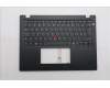 Lenovo 5M11S33739 C-Cover with keyboard, Switzerland, Black, Backlight, Heat Staking, UK