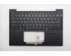 Lenovo 5M11S38007 C-Cover with keyboard, US English Euro, Black, Backlight, US