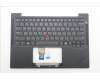 Lenovo 5M11S37465 C-Cover with keyboard, Ukraine, Black, Backlight, US