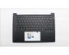 Lenovo 5M11S53827 C-Cover with keyboard, US English Euro, Black, Backlight, US
