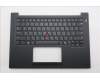 Lenovo 5M11T55147 C-Cover with keyboard, Hebrew, Black, Backlight, Smart Card Reader, US