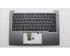 Lenovo 5M11T58671 C-Cover with keyboard, French, Grey, Backlight, US