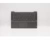 Lenovo Gehäuseoberseite C81YH Aluminium Schwarz mit Fingerabdruckleser, mit Hintergrundbeleuchtung, deutsches Layout für Lenovo IdeaPad 5-14IIL05 (81YH)