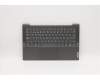Lenovo Gehäuseoberseite C81YM, Aluminium, Schwarz, mit Fingerabdrucksensor, ohne Tastaturbeleuchtung (Spanisch) für Lenovo IdeaPad 5-14ITL05 (82FE)