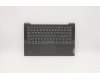 Lenovo Gehäuseoberseite C81YM, Aluminium Schwarz, mit Fingerabdruckleser, Tastatur ohne Hintergrundbeleuchtung, Italienisch Layout für Lenovo IdeaPad 5-14ITL05 (82FE)