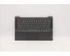 Lenovo Gehäuseoberseite C81YM, Aluminium Schwarz, mit Fingerabdruckleser, Tastatur ohne Hintergrundbeleuchtung, Portugiesisch Layout für Lenovo IdeaPad 5-14ITL05 (82FE)