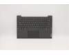 Lenovo Gehäuseoberseite C81YM, Kunststoff Schwarz, mit Fingerabdruckleser, Tastatur mit Hintergrundbeleuchtung, Hebräisch Layout für Lenovo IdeaPad 5-14ITL05 (82FE)