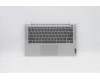 Lenovo Gehäuseoberseite C81YM, Aluminium Silber, mit Fingerabdruckleser, Tastatur mit Hintergrundbeleuchtung, Hebräisch Layout für Lenovo IdeaPad 5-14ITL05 (82FE)