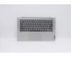 Lenovo Gehäuseoberseite C81YM, Aluminium, Silber, mit Fingerabdruckleser, Tastatur beleuchtet (ARE-Layout) für Lenovo IdeaPad 5-14ITL05 (82FE)