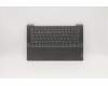 Lenovo Gehäuseoberseite C81YM Aluminium Schwarz mit Fingerabdrucksensor, Hintergrundbeleuchtete Tastatur, Tschechisch-Slowakisch für Lenovo IdeaPad 5-14ITL05 (82FE)