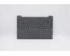Lenovo Gehäuseoberseite C81YM Kunststoff Schwarz mit Fingerabdrucksensor, Hintergrundbeleuchtete Tastatur, Belgisch für Lenovo IdeaPad 5-14ITL05 (82FE)