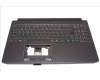 Acer Gehäuseoberseite Schwarz mit Tastatur, Deutsch, mit Hintergrundbeleuchtung für Acer Predator Triton 300 (PT315-52)