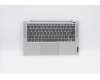 Lenovo Gehäuseoberseite C81YM Aluminium Silber mit Fingerabdrucksensor, Hintergrundbeleuchtete Tastatur, Britisch für Lenovo IdeaPad 5-14ITL05 (82FE)