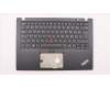 Lenovo 02HM211 C-Cover with keyboard, French, Black, Backlight, US