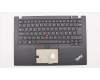 Lenovo 02HM207 C-Cover with keyboard, Danish, Black, Backlight, UK