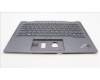 Lenovo 5M11H62424 C-Cover with keyboard, Greek, Grey, Backlight, Fingerprint, WWAN, US