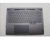 Lenovo 5CB1P31188 C-Cover with keyboard, German, Storm Grey, w/Screw, UK