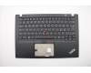Lenovo 02HM219 C-Cover with keyboard, Italian, Black, Backlight, UK