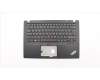 Lenovo 02HM235 C-Abdeckung mit Tastatur, Englisch (GB), Schwarz, Hintergrundbeleuchtung