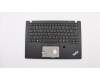 Lenovo 02HM278 C-Cover with keyboard, Czech/Slovakian, Black, Backlight, Fingerprint, UK