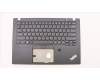 Lenovo 02HM282 C-Abdeckung mit Tastatur, Englisch (US, Euro), Schwarz, Hintergrundbeleuchtung, Fingerabdruck