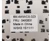 04X0631 Lenovo KEYBD FRU Prince-KBD CZH CHY